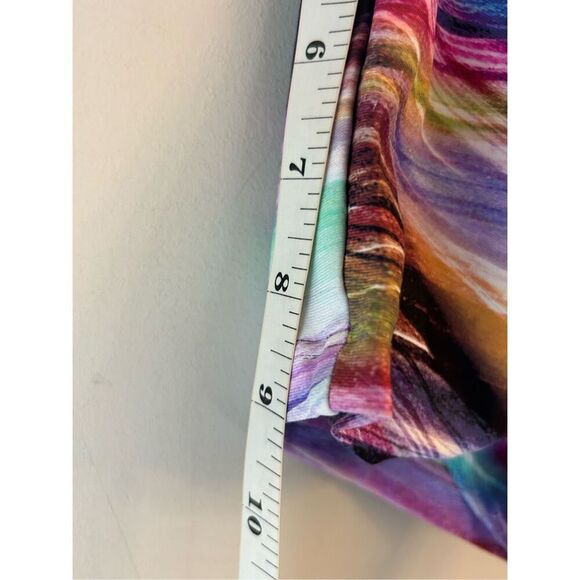 LiCi Fit Workout Set in Electric Sunset Butt scrunch Shorts and Halter Strappy B - Picture 10 of 16